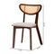 Baxton Studio Dannell Mid-Century Modern Grey Fabric and Walnut Brown Finished Wood 2-Piece Dining Chair Set 236-2PC-13290-ZORO - alternate 6